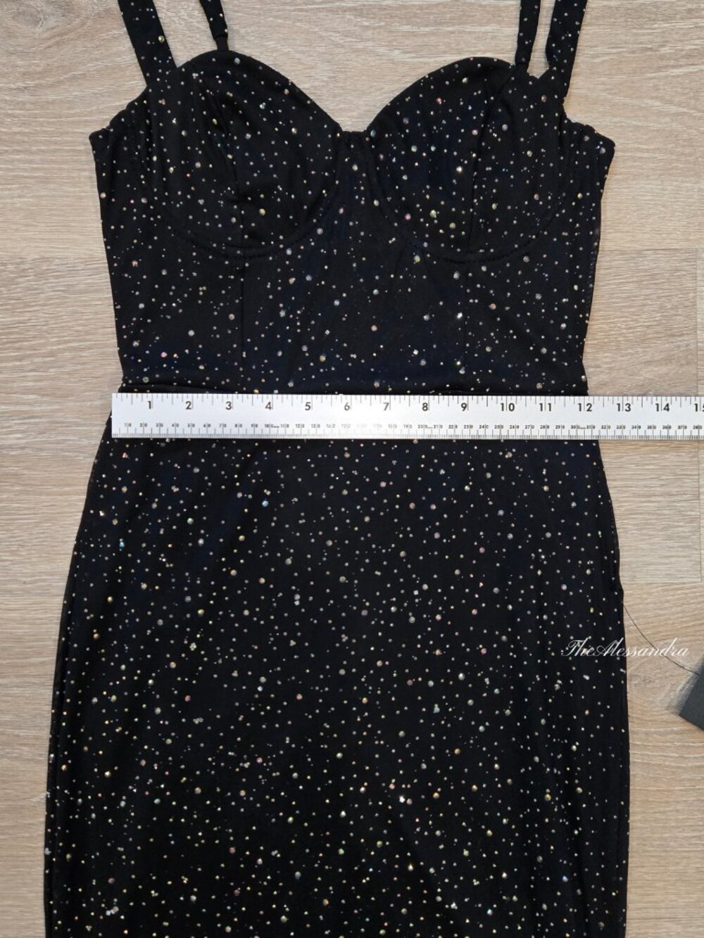 Lulus Black Rhinestone Maxi Dress Small New With Tags - Picture 7 of 17